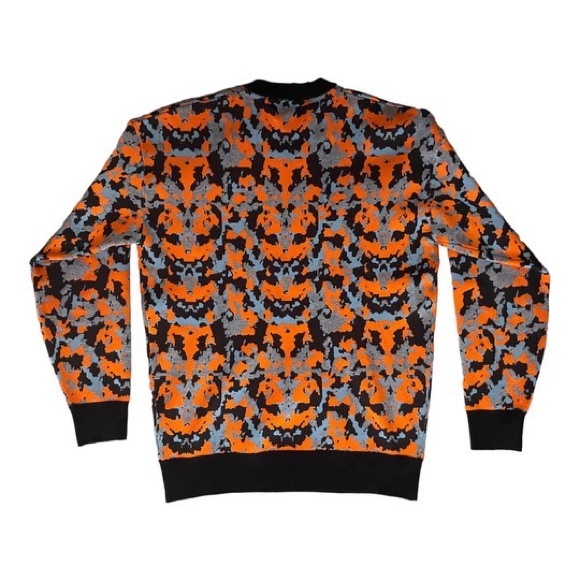 Men’s Zara Abstract Soft Jacquard Crewneck Fall Sweater Size Small - Picture 4 of 5